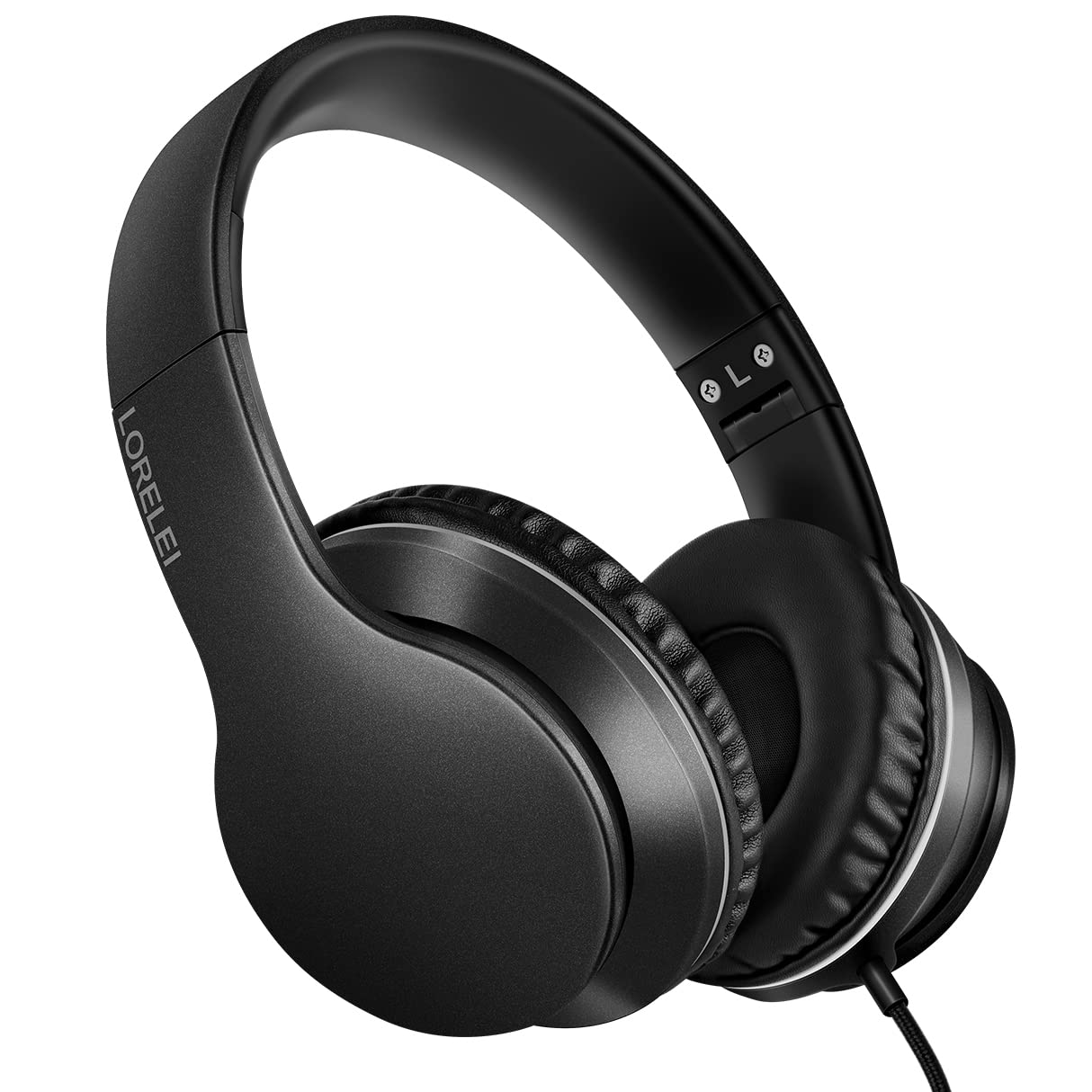 Lorelei X6 Over-Ear Headphones with Microphone, Lightweight Foldable and Portabl