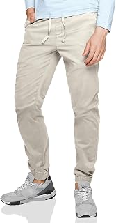 Match Men's Slim Tapered Flat Front Casual Pants