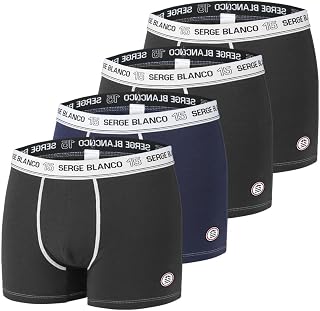 Serge Blanco Men's Serge Blanco Boxer Ser/1bcx4 Boxer Briefs (pack of 4)