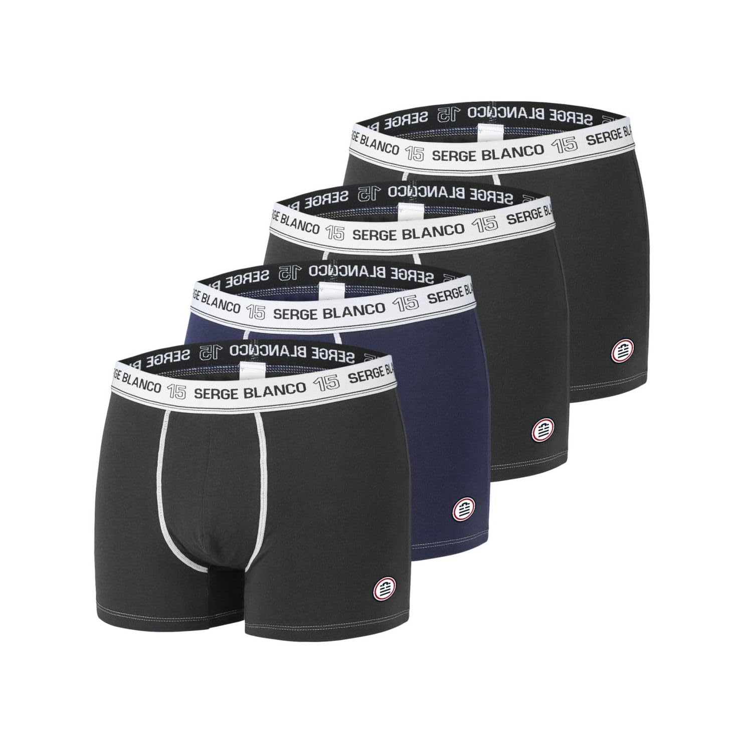 Serge Blanco Men's Serge Blanco Boxer Ser/1bcx4 Boxer Briefs (pack of 4)