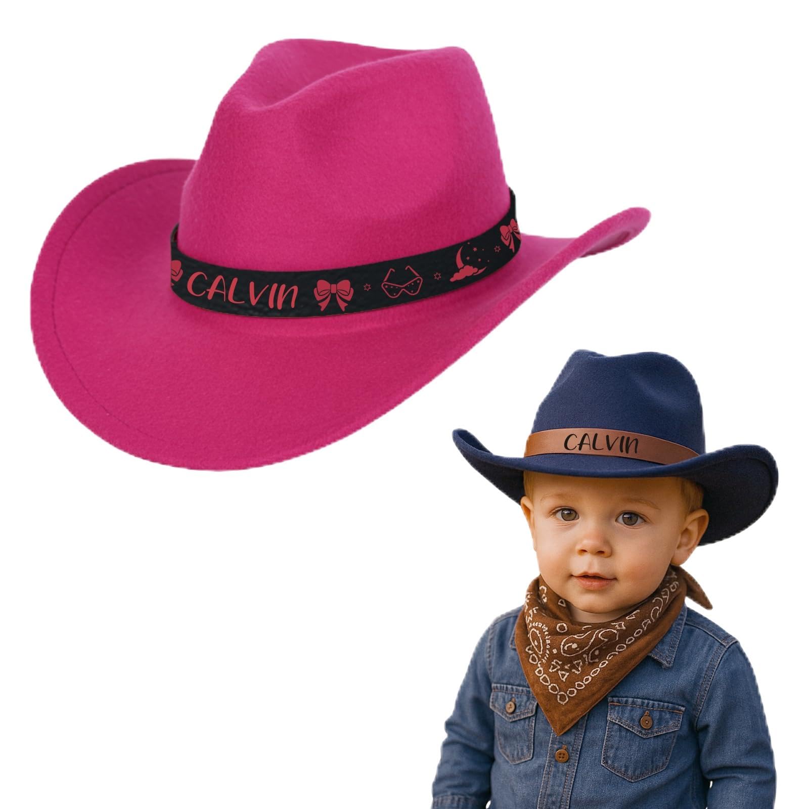 Personalized Boys Cowboy Hats for Kid Toddler Western Cowgirl Hat for Girls | Le