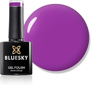 Shellac Nails by Bluesky Shellac Neon Gel Blackcurrant 10ml