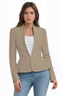 Hybrid & Company Women's Nylon Ponte Blazer