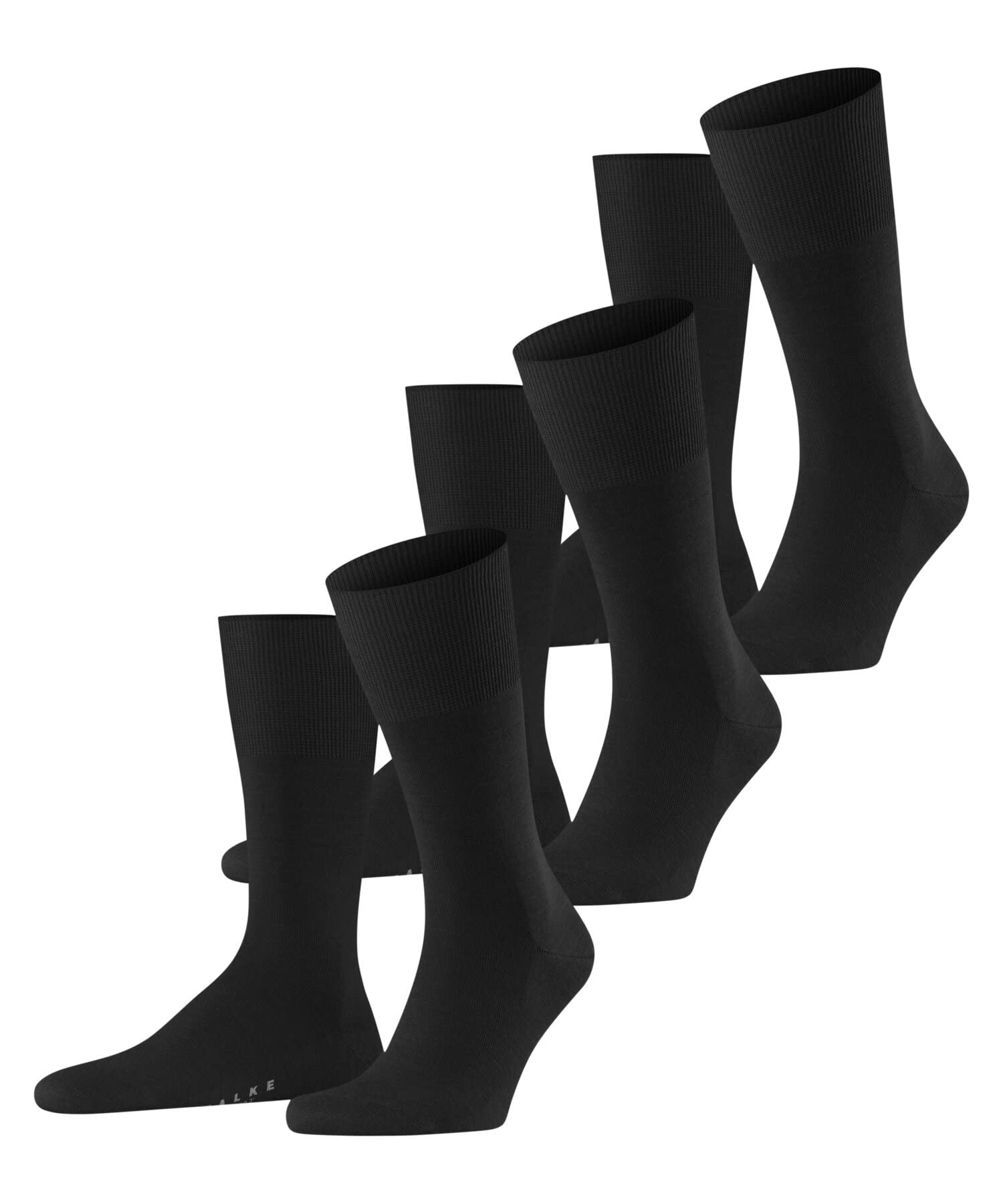 FALKE Men's Airport 3-Pack Socks Wool Cotton Breathable