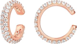 PAVOI 14K Gold Plated CZ Ear Cuff Earrings for Women, Clip On Cartilage