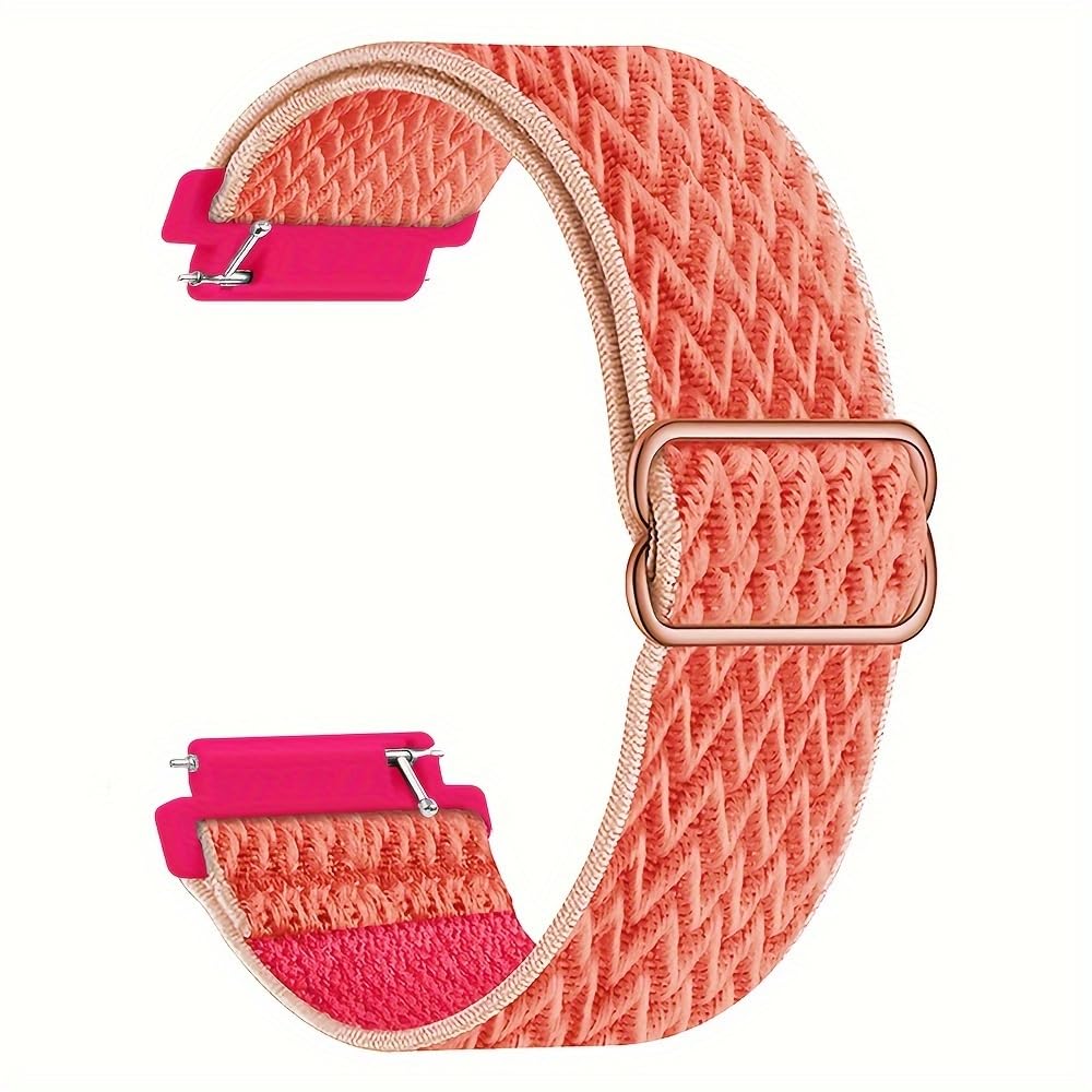 20mm and 22mm Braided Nylon Elastic Band, Quick Release Spring Bars, Adjustable 