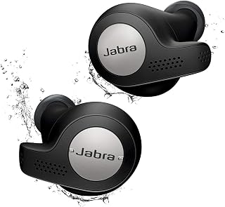 Jabra Elite Active 65t Alexa Enabled True Wireless Sports Earbuds with Charging Case – Titanium Black (Renewed)