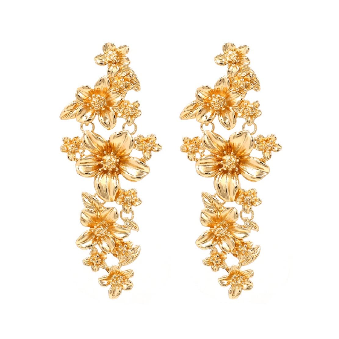 Flower Earrings for Women, Flower Floral Earrings Flower Chandelier Dangle Earri