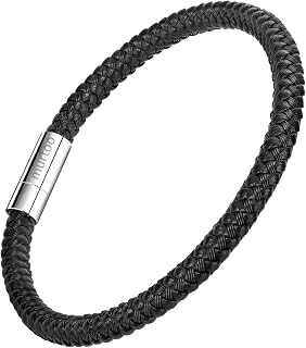 Strong stainless steel braided bracelet with secure clasp