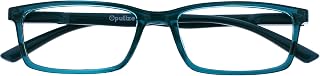 OPULIZE SEE Blue Light Blocking Reading Glasses for Men Women Anti Glare Lens UV Protection Rectangle, 1 Pack - Turquoise