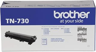 Brother Genuine Standard Yield Toner Cartridge, TN730, Replacement Black Toner, Page Yield Up To 1,200 Pages, Amazon Dash Replenishment Cartridge,1 Pack