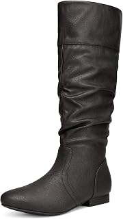 DREAM PAIRS Women's Knee High Winter Slouchy Boots