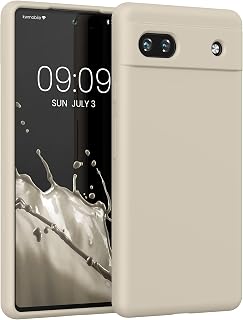 kwmobile Case Compatible with Google Pixel 6a Case - TPU and Silicone Anti-Shock Case - Suitable Wireless Charging - Iced Sugar