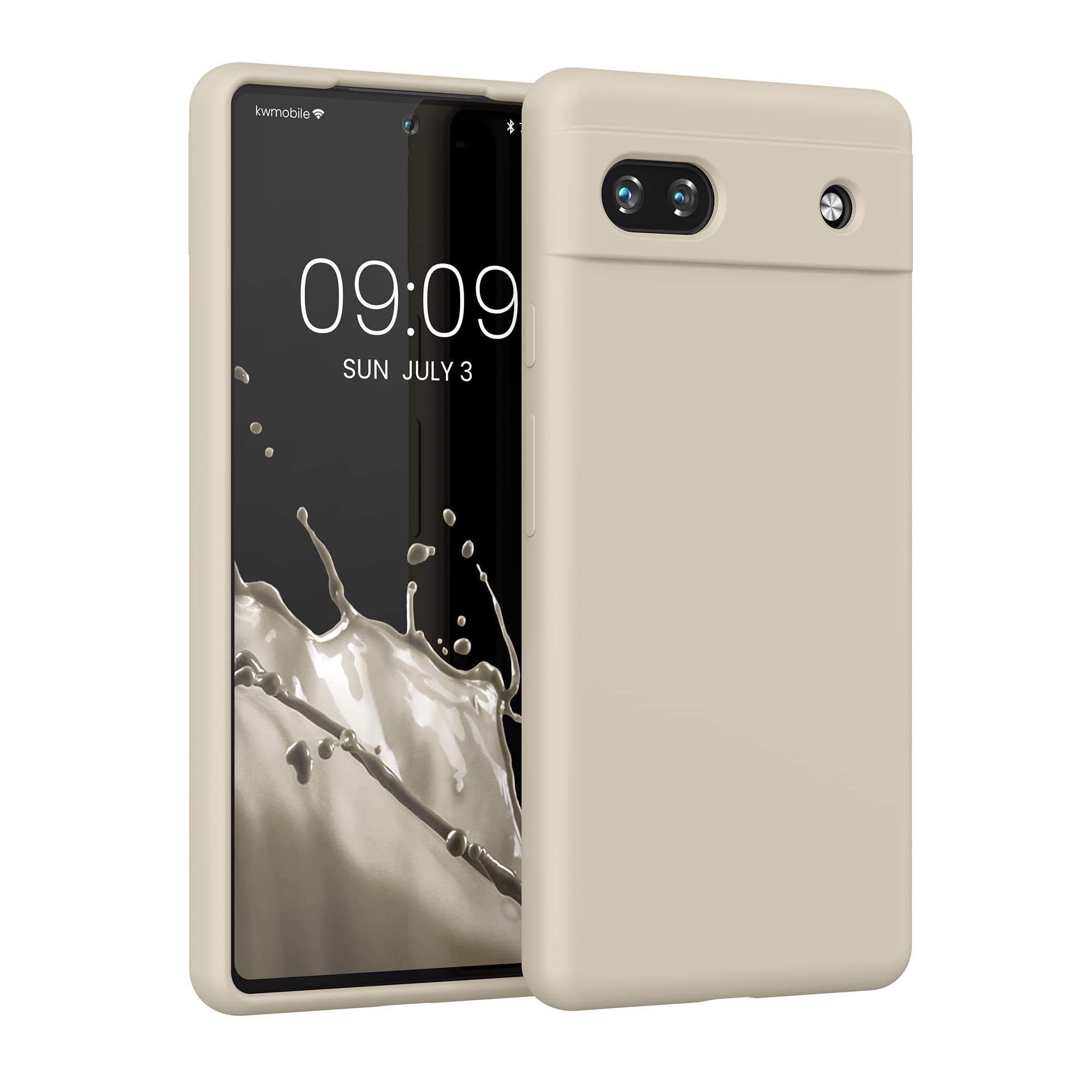kwmobile Case Compatible with Google Pixel 6a Case - TPU and Silicone Anti-Shock