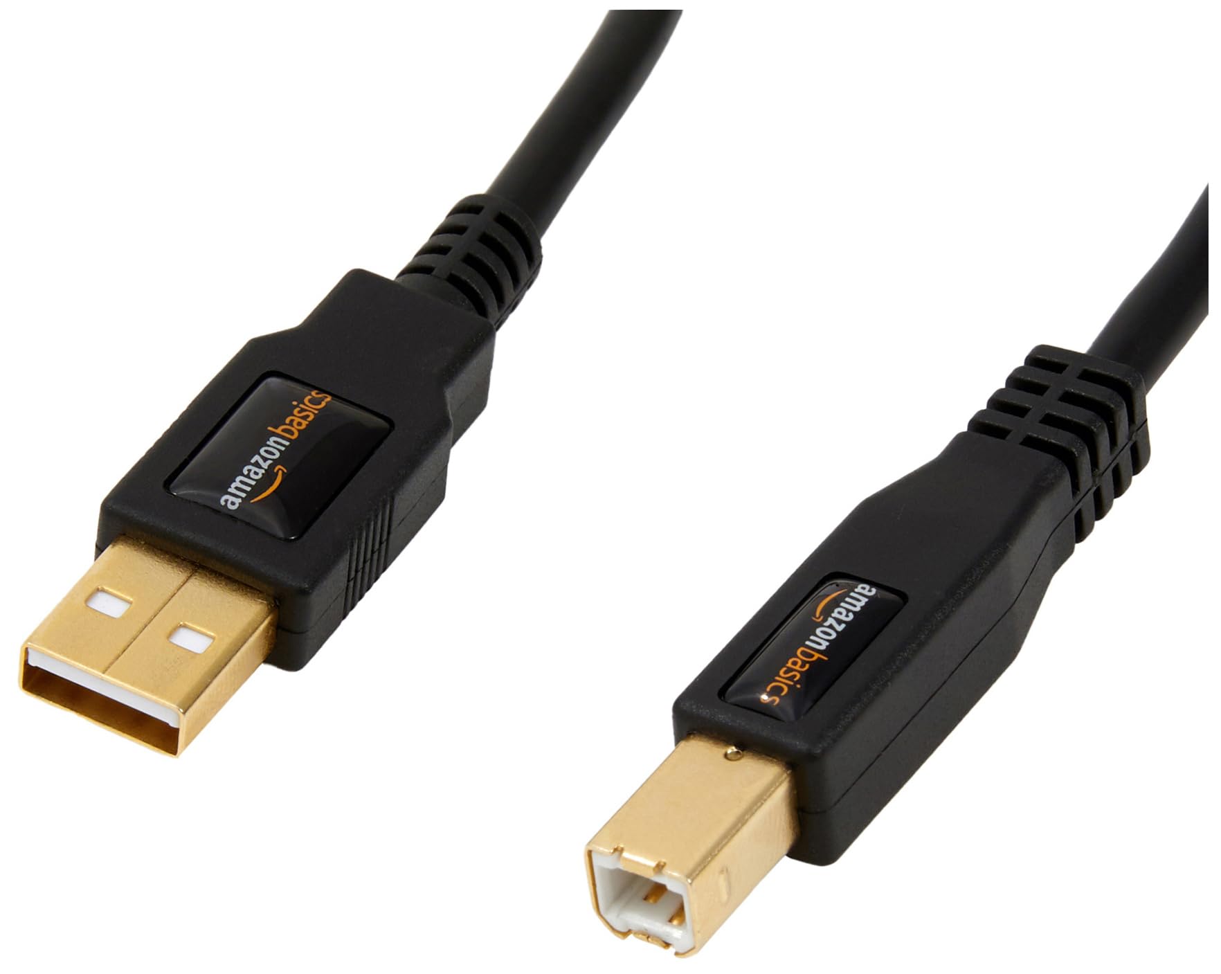 Amazon Basics USB 2.0 Cable, USB-A to USB-B, for Printer or External Hard Drive,