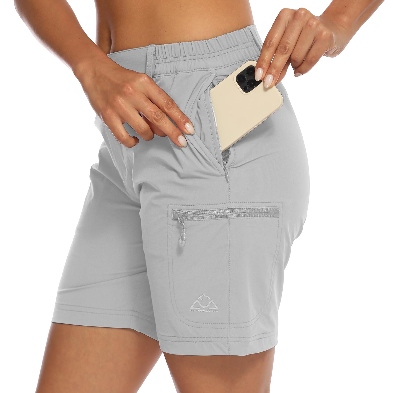donhobo Women's Walking Hiking Shorts,Ladies Summer Cargo Shorts