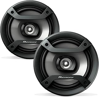 Pioneer F-Series TS-F1634R 6.5" 2-Way Coaxial Car Speakers 200W Max | Great Factory Speaker Replacement, Balanced Sound + Smooth Treble, High-Efficiency Speaker Designed for OEM Power