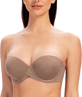 MELENECA - Women's Silicone Push Up Strapless Bra