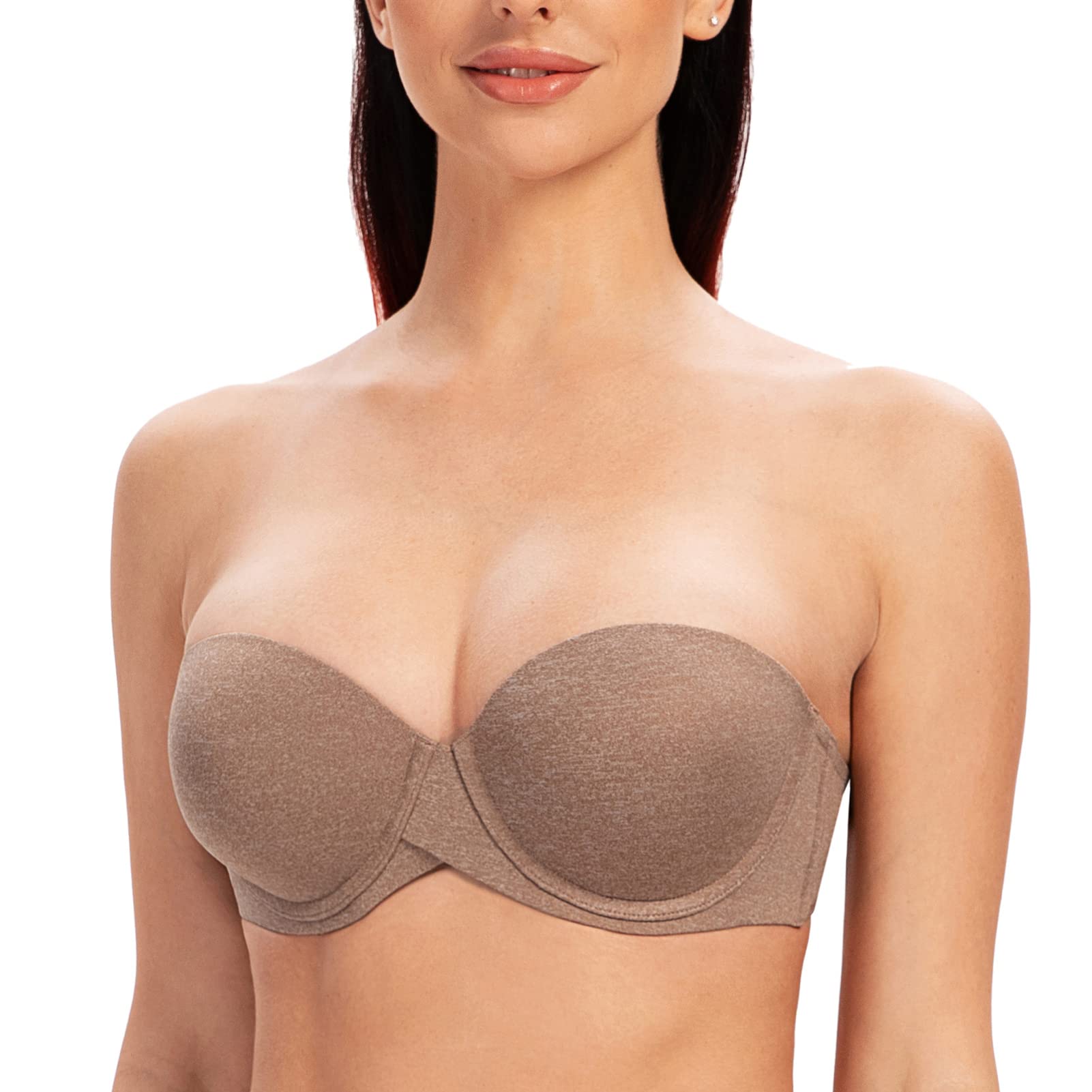 MELENECA - Women's Silicone Push Up Strapless Bra