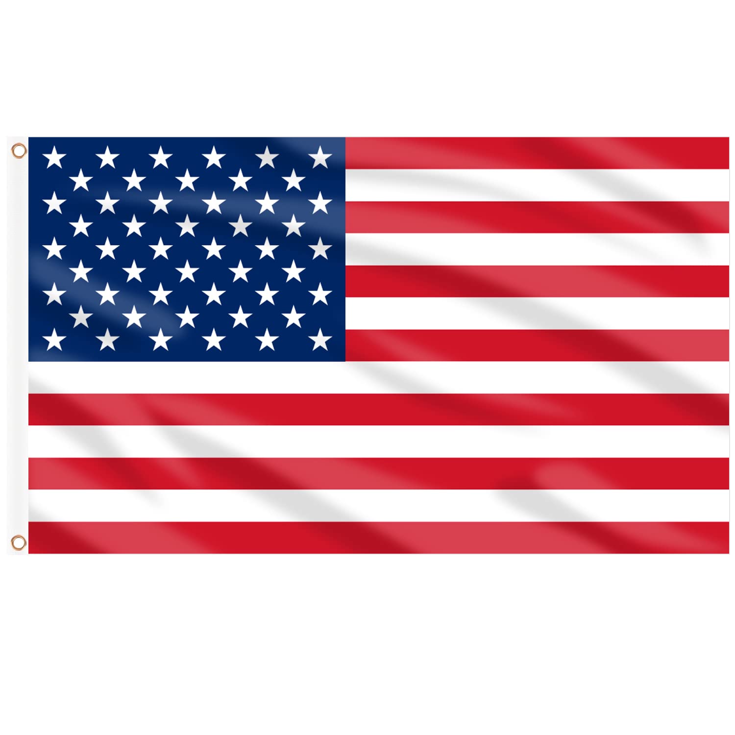 AhfuLife Large American Flag 90 x 150 cm, 1 x Double Sided United States Flag wi