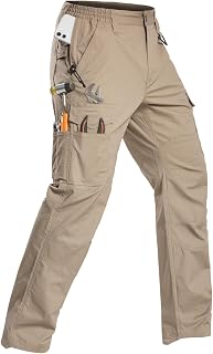 CARWORNIC Men's Flex Ripstop Tactical Cargo Pants Construction Work Pants