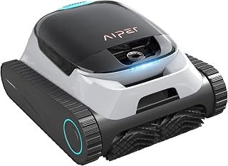 Aiper Scuba S1 Robotic Pool Cleaner, Wall & Waterline Cleaning, Cordless Pool Robot with 4 Modes, Smarter Navigation with High-Precision Sensors（Renewed）