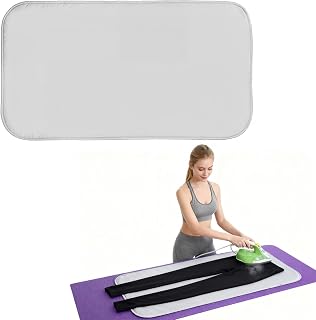 Portable Ironing Mat, Double-Sided Thickened Ironing Mat Blanket, 18.9x33.5 Inch Blanket Iron Pad, Suitable for Desktops, Washing Machines, Dryers, Countertops, Beds, Etc