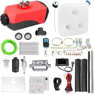 Jacgood Diesel Heater for Campervan 12V 5KW-8KW Diesel Air Heater | Remote Control LCD Monitor Low Noise Fast Heating Parking Heater For Car Trucks Boat Bus RV and Trailer