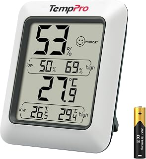 TempPro TP50 Indoor Digital Hygrometer Thermometer | Professional Thermohygrometer Meter for Temperature and Humidity Measurement of Home Environment (Formerly ThermoPro)