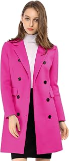 Allegra K Coat Basic Coat Women