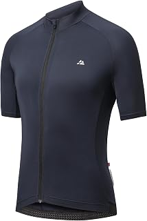 DANISH ENDURANCE Men's Short-Sleeved Cycling Jersey with Zip and Pockets
