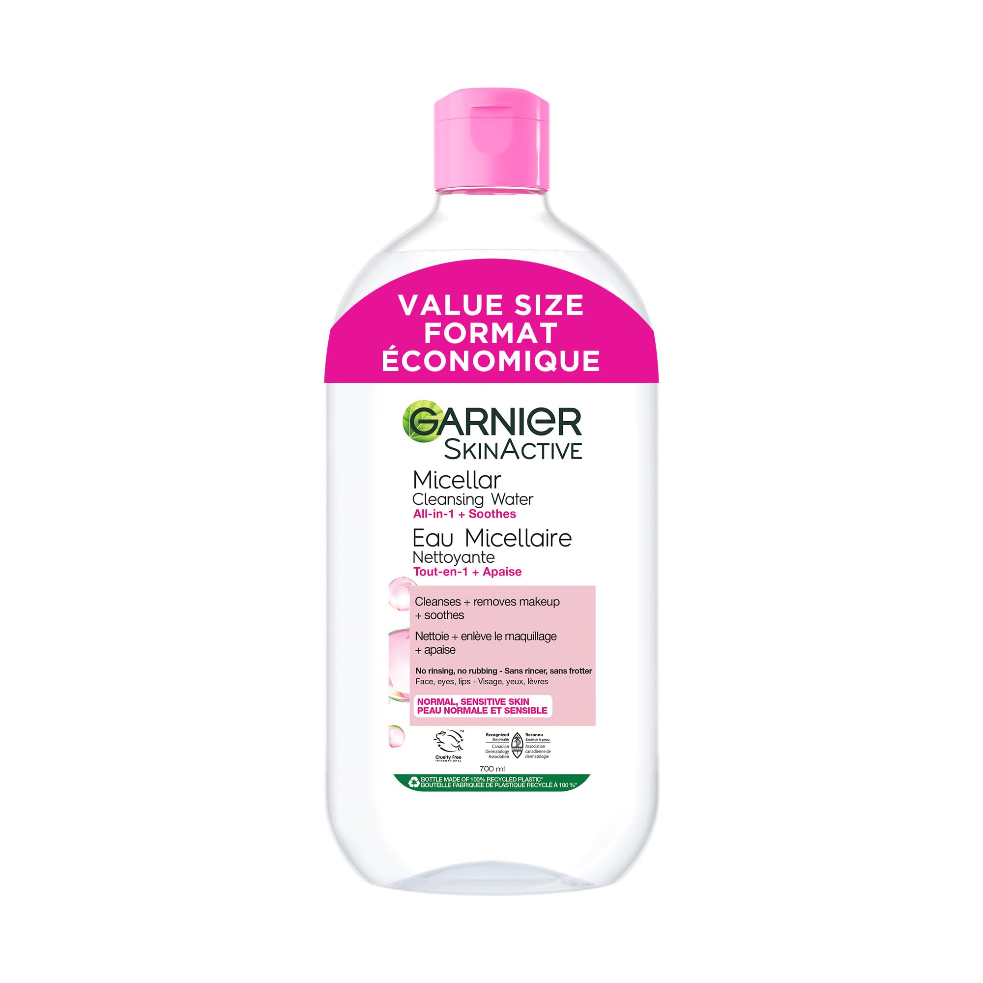 Garnier Micellar Water, Gentle and Hydrating Facial Cleanser & Makeup Remover, S