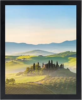 HUKONHEP 13x20 Black Picture Frames, Photos Frame with Plexiglass, Wall Gallery Photo Frames, Horizontal and Vertical for Wall Mounting, Home Office Decoration