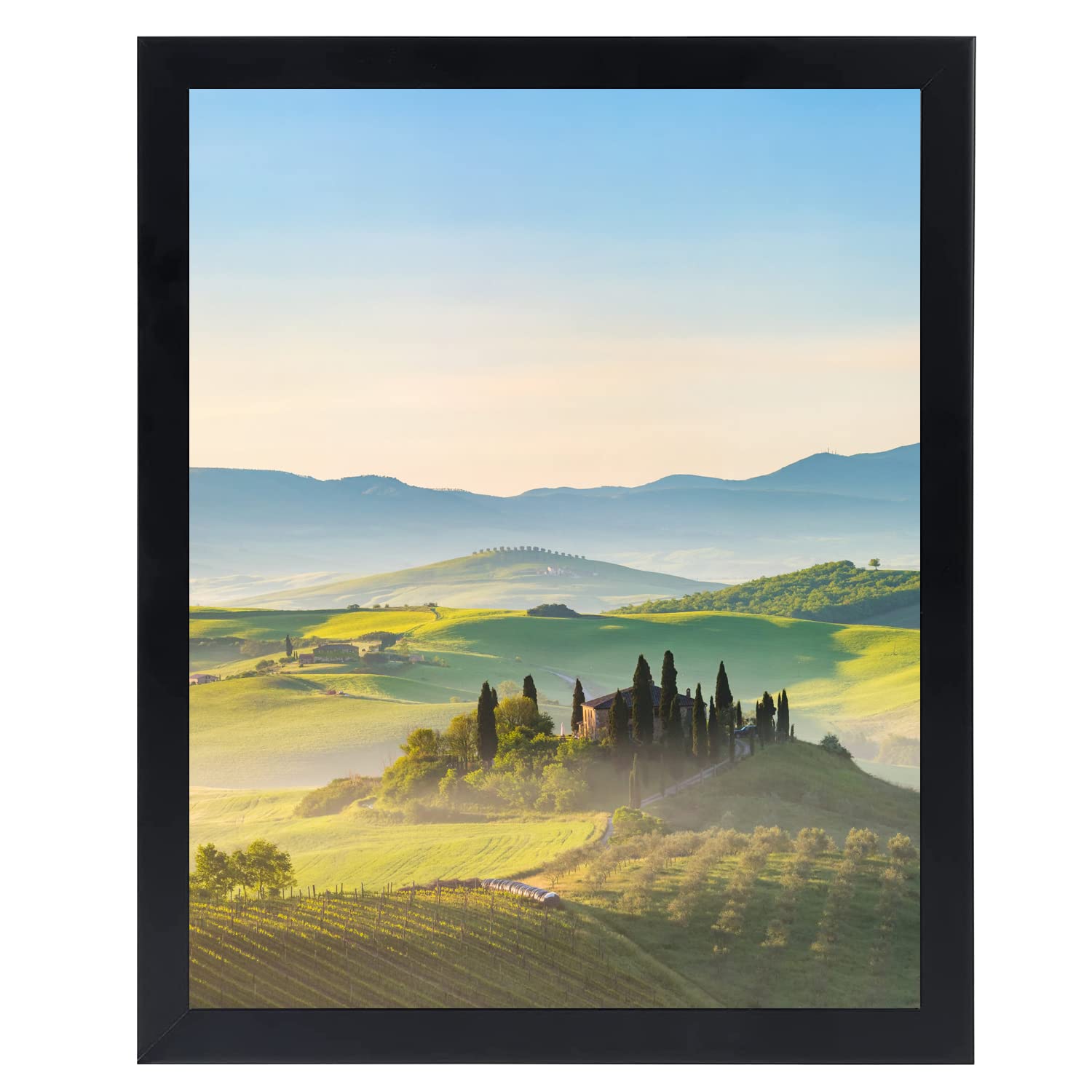 HUKONHEP 14 x 19 Black Picture Frame Photo Frame with Plexiglass Wall Gallery Ph