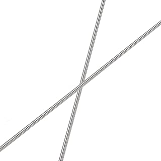HiPicco M2 x 250mm Fully Threaded Rod, M2-0.4 Thread Pitch, 2 Pack | 304 Stainless Steel, Right Hand Thread Screw Rods Bar Studs, for Furniture Anchor Bolts, Clamps, Hangers and U-Bolts