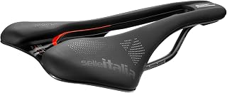 Selle Italia SLR Boost KC TM Superflow Bicycle Saddle with Classic SLR Design, Comfortable Road Saddle with Superflow Hole, Chrome-Manganese Frame