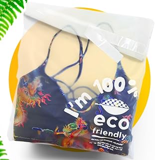 12 x 14” Compostable Poly Bags for Clothes | Eco Friendly Translucent Packaging Bags with Peel & Seal Lip | B Corp (Pack of 50)