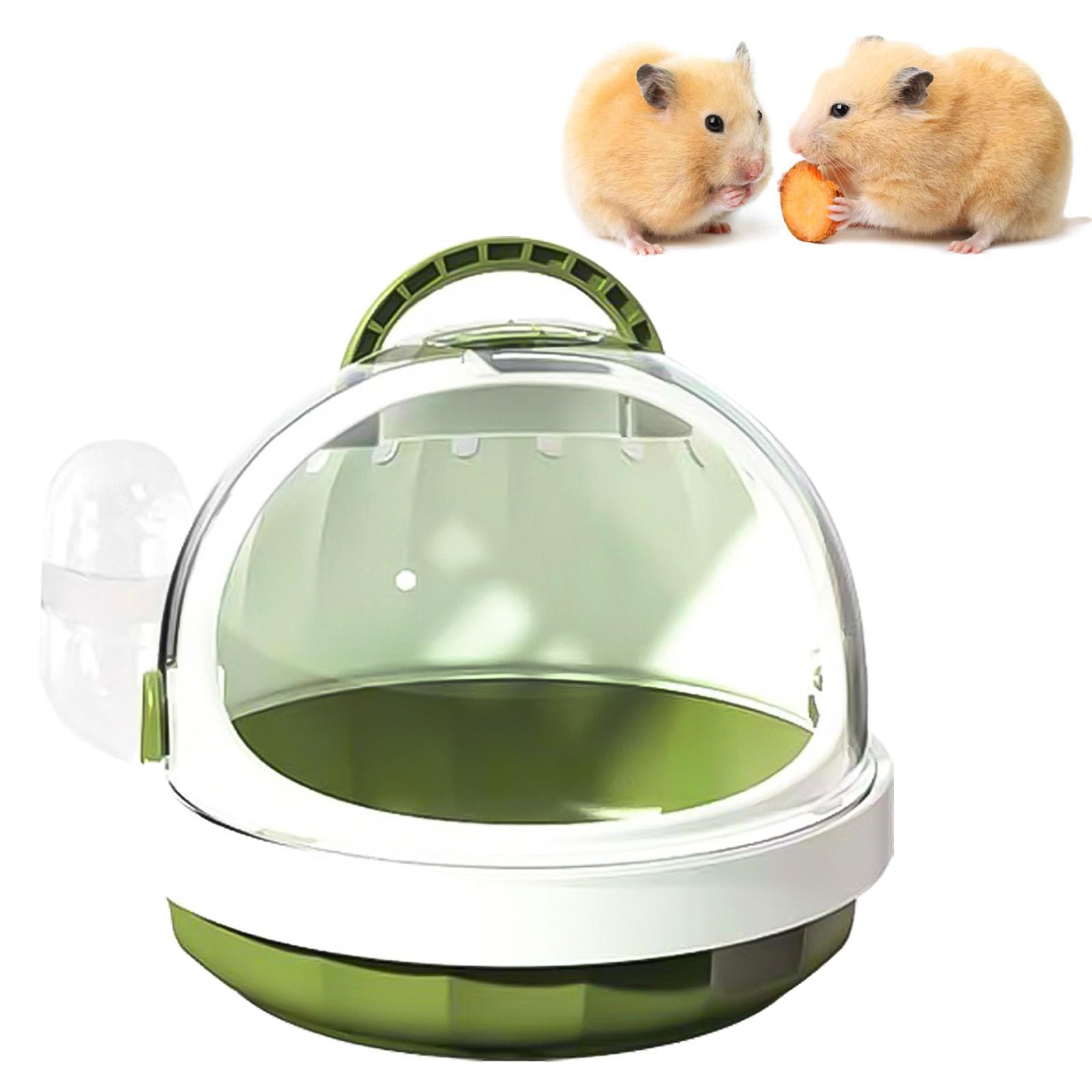 DXQCHDUO Portable Hamster Cage with Water Bottle,Guinea Pig Carrier Bag, Small P