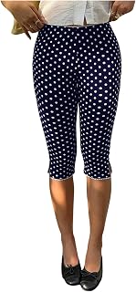 Milumia Women's Plaid Capri Leggings Low Waisted Split Hem Capris Pants