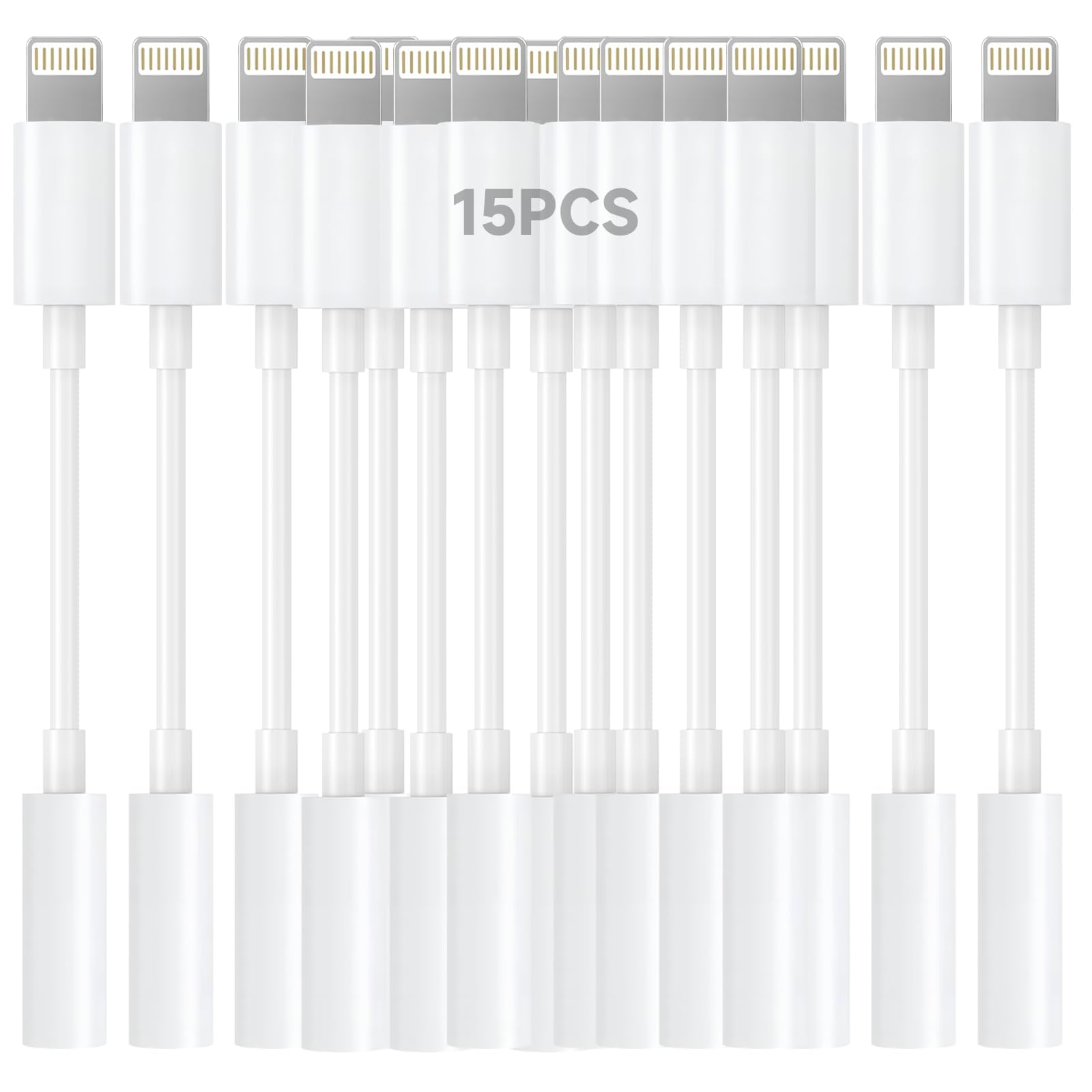 Apple MFi Certified Lightning to 3.5mm Headphone Jack Adapter -Premium Audio Qua