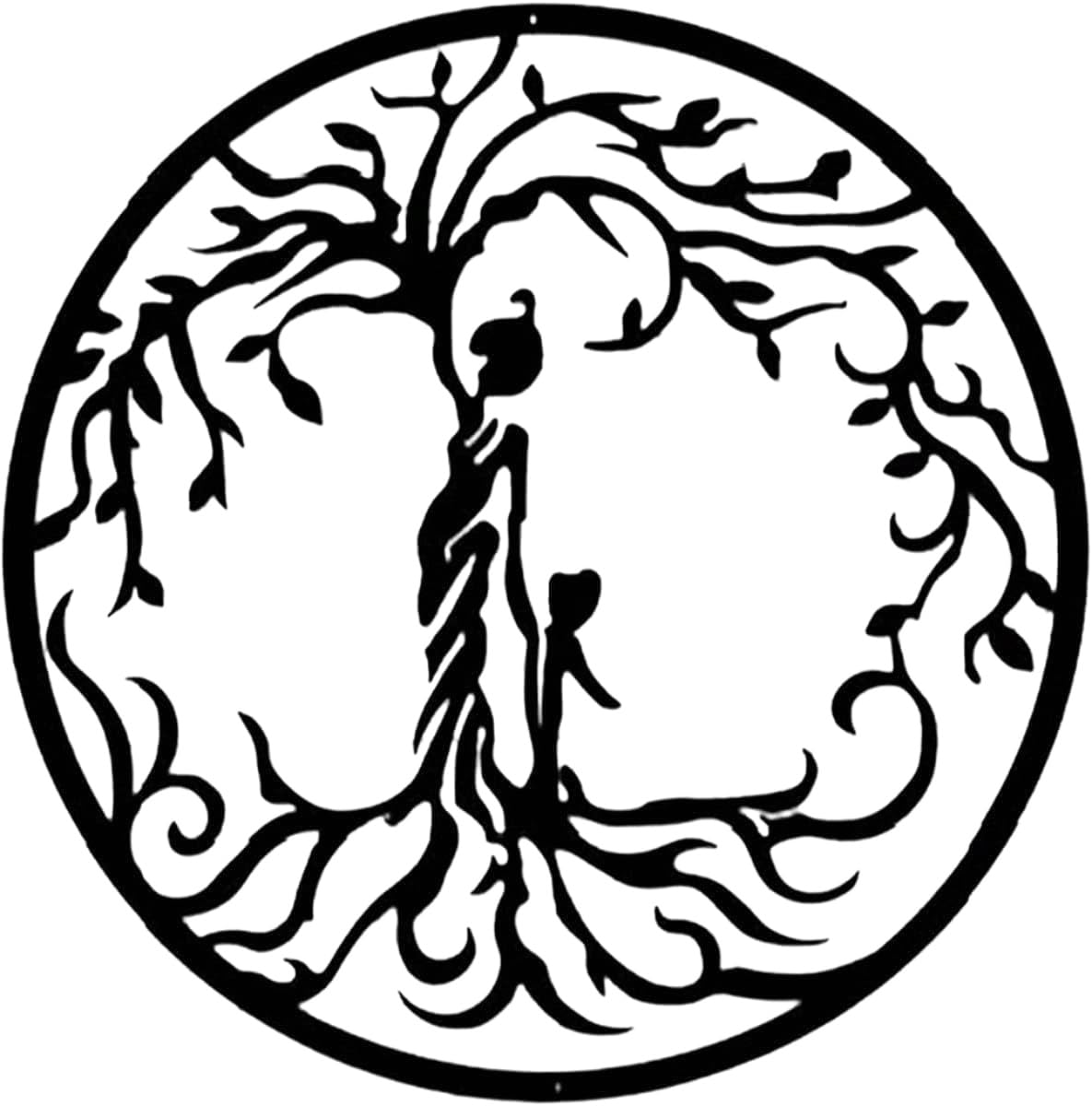 sitfe Metal Tree of Life - Mother with Children Wall Art Hanging Sculptures, Hom