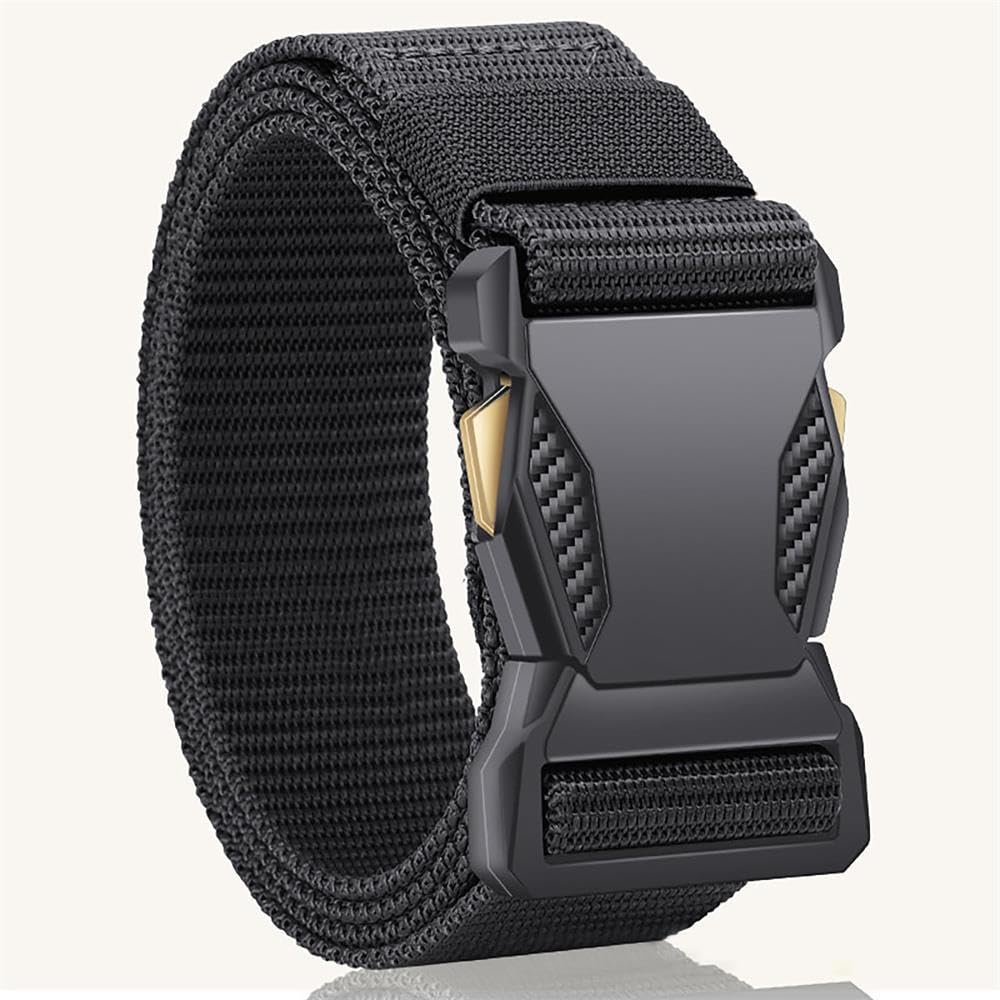 Mens Nylon Casual Tactical Belt - Durable Daily Wear for Training, Students, Out