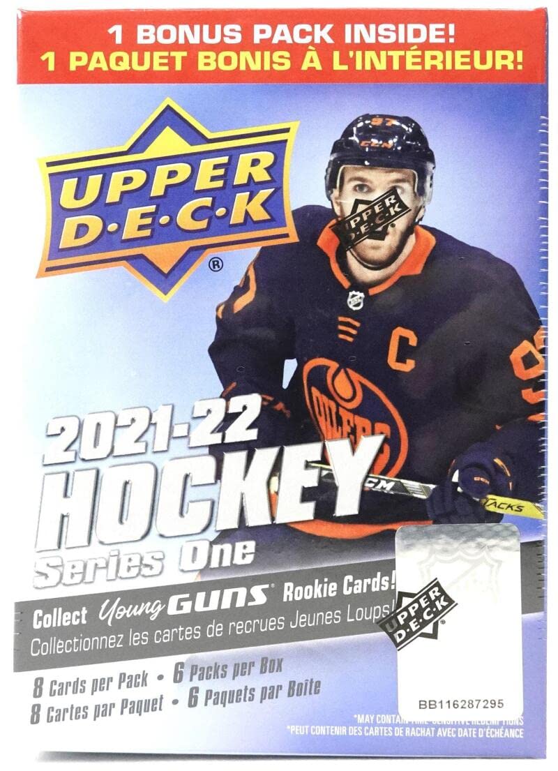 2021/22 Upper Deck Series 1 NHL Hockey Blaster Box (6 pks/bx)