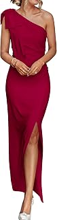 PRETTYGARDEN Women's One Shoulder Cocktail Maxi Dresses