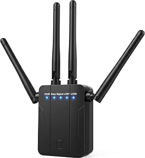 WiFi Extender Signal Booster 1200Mbps Dual Band Whole Home WiFi Repeater