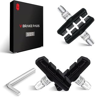 Bike V Brake Pads, Bicycle V Brake Blocks，55/70mm Brake pads.（Black/red/blue/black red/black blue/black green）