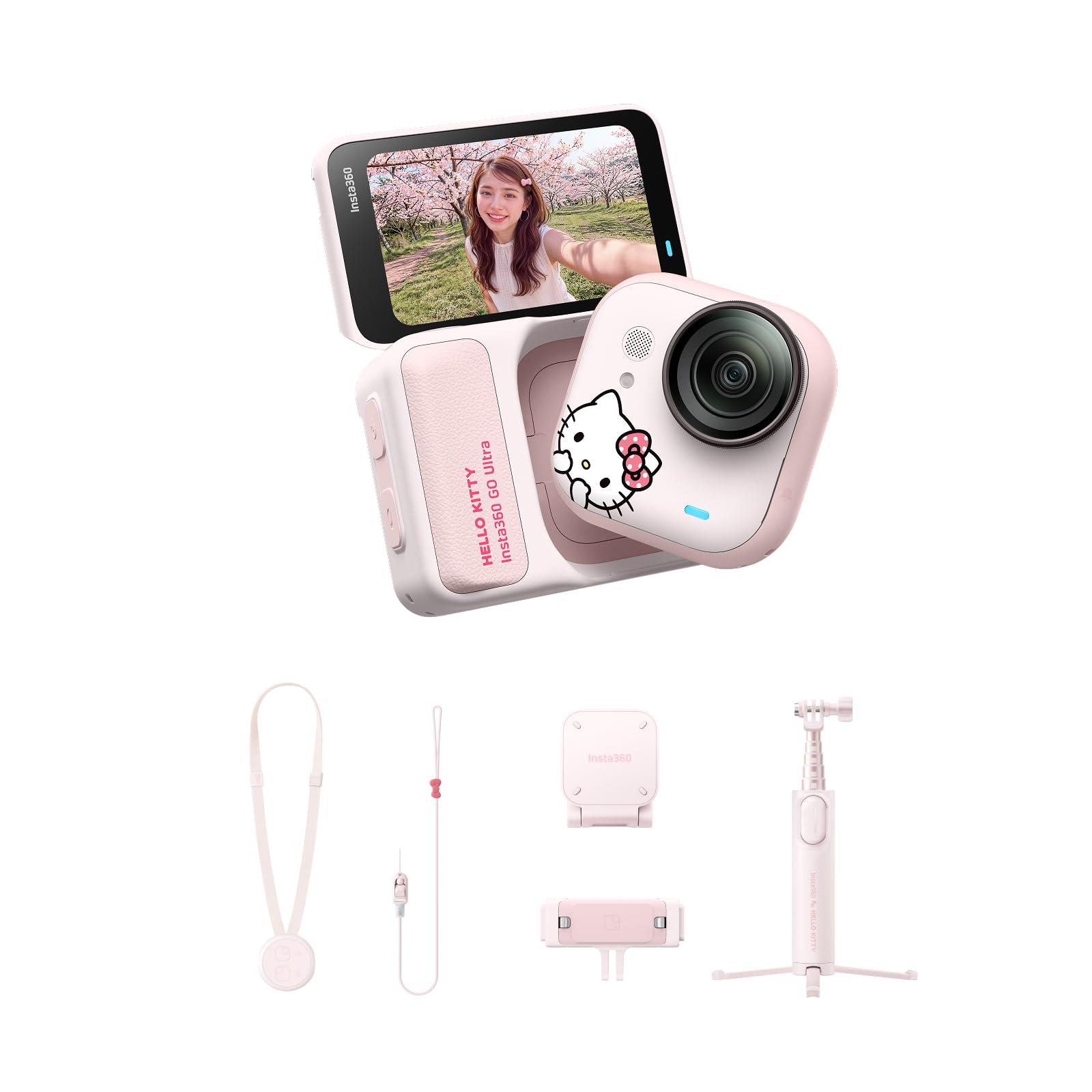 Insta360 GO Ultra × Hello Kitty Edition Small 4K Wearable Vlogging Camera | 53g 