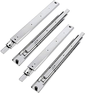 GTV - Set of Sliding Guides for Total Extraction Drawers 54 x 700 mm, Galvanized Steel 2 mm, Telescopic Slides, Drawer Rails Supports up to 100 kg, Drawer Rails - 2 Pieces