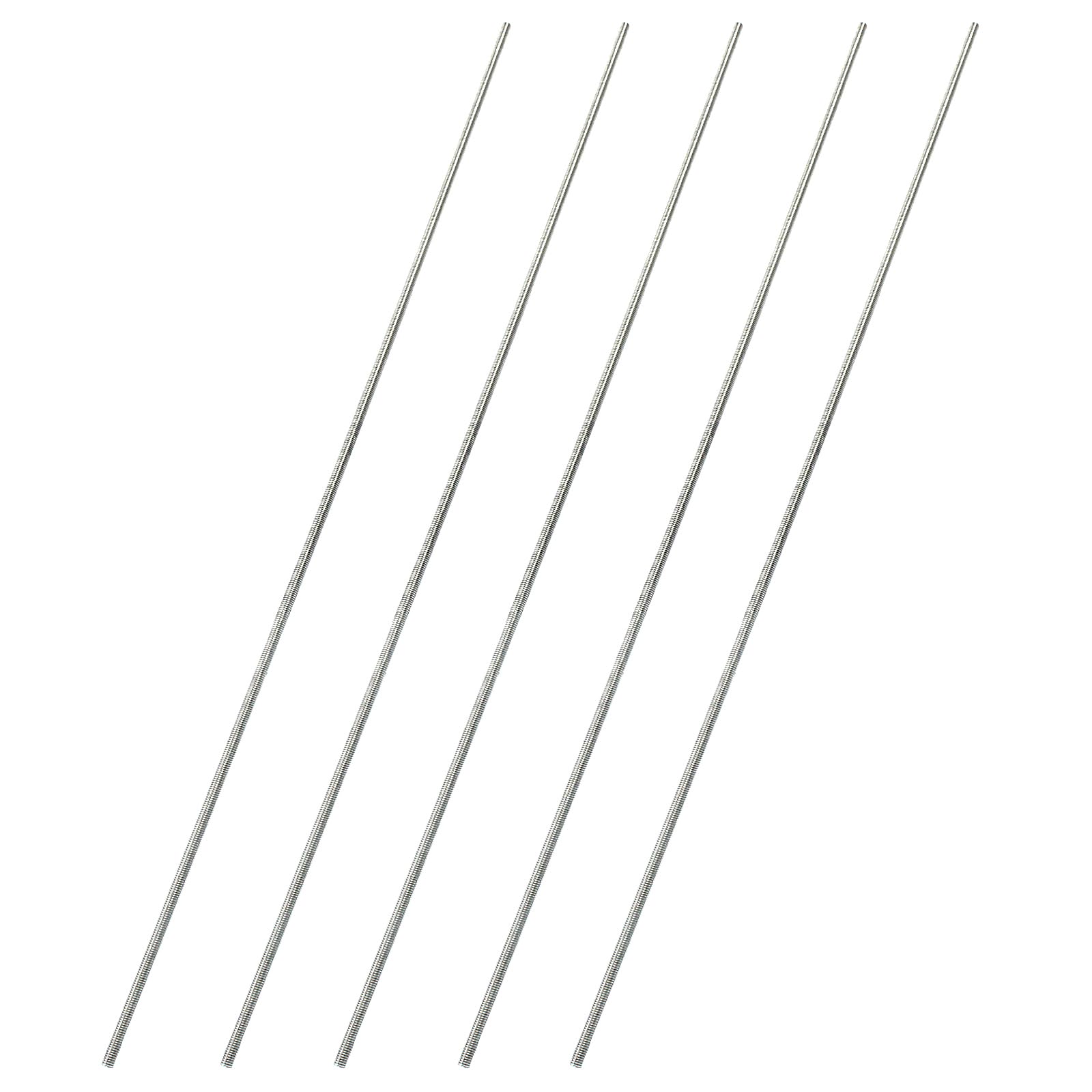 Litoexpe 5 Pack M3 x 300mm Threaded Rod | 304 Stainless, Fully Threaded, for DIY
