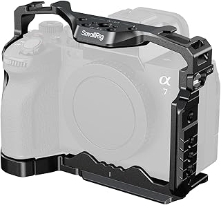 SmallRig HawkLock Quick Release Cage for Sony Alpha 7 Series | for Sony Alpha 7R V/ Alpha 7 IV/ Alpha 7S III/ Alpha 1 / Alpha 7R IV/ Alpha 7 V, Built-in Quick Release Plate for Arca